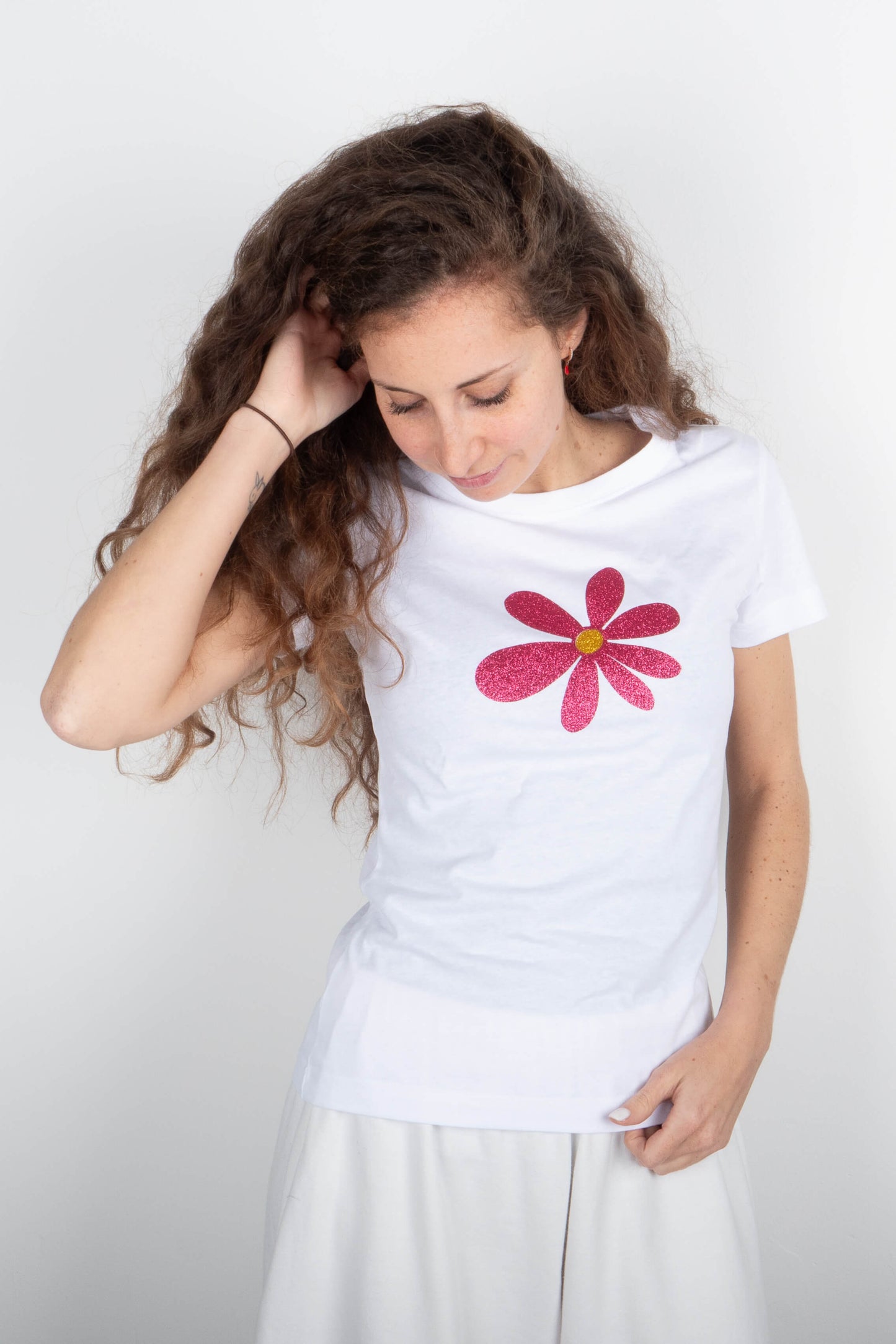 T-Shirt Margherita Fuxia