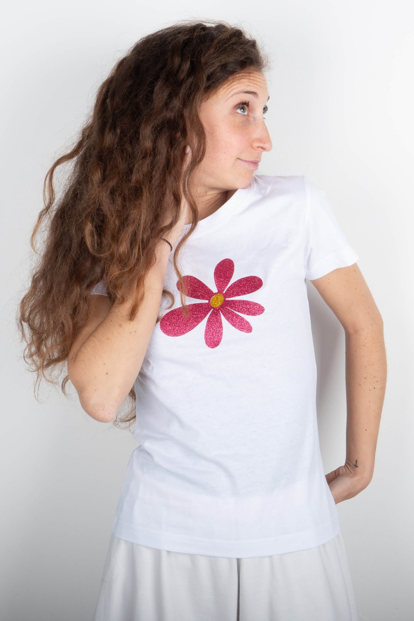 T-Shirt Margherita Fuxia