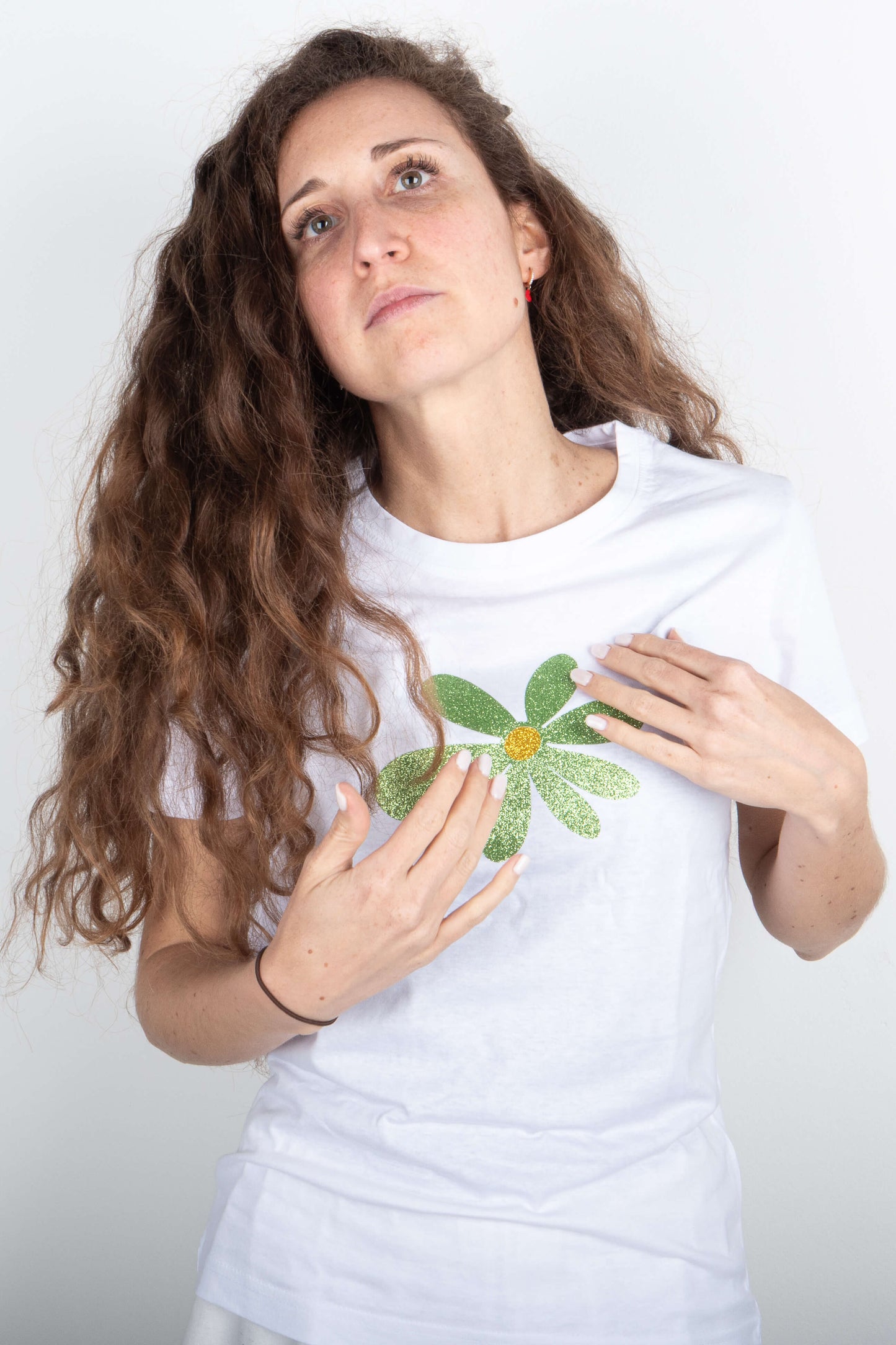 T-Shirt Margherita Verde Acido