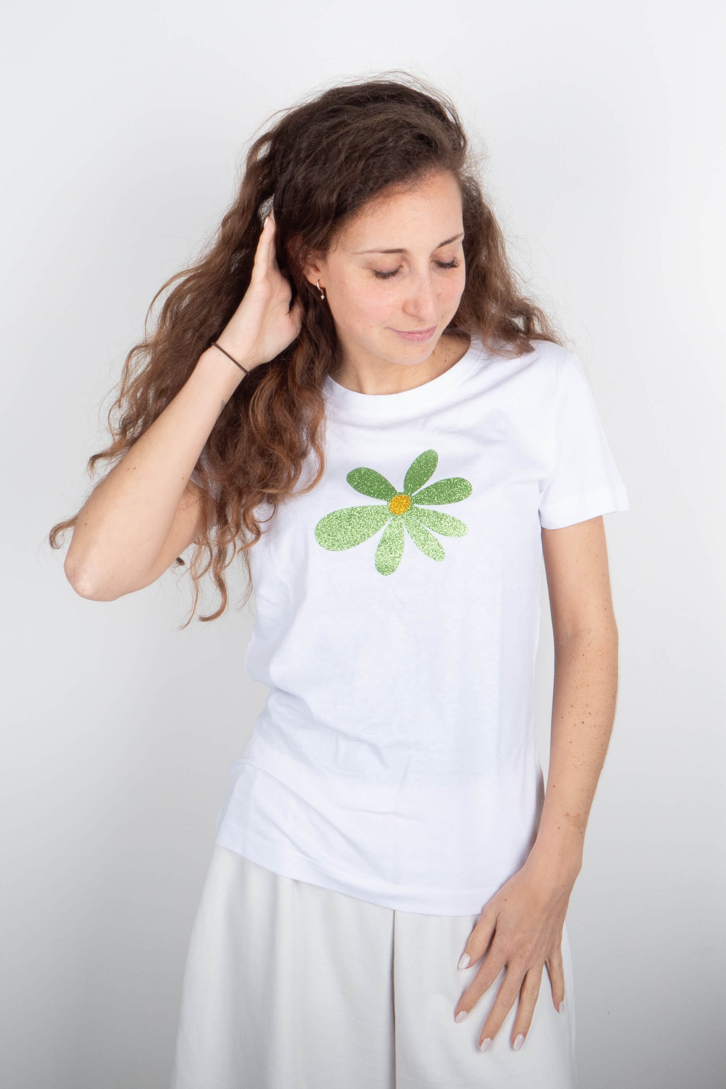 T-Shirt Margherita Verde Acido