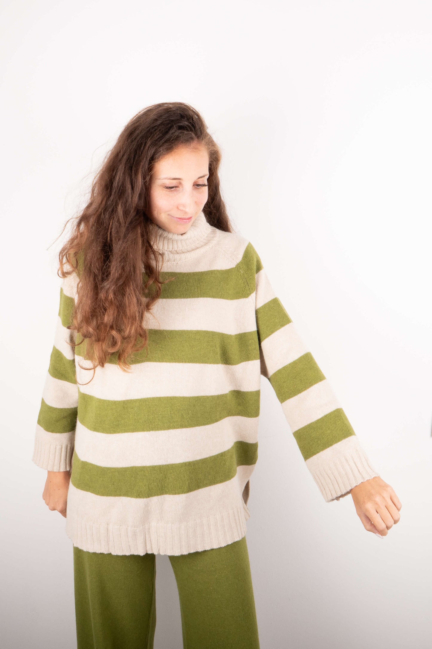 Dolcevita Righe Beige & Pistacchio