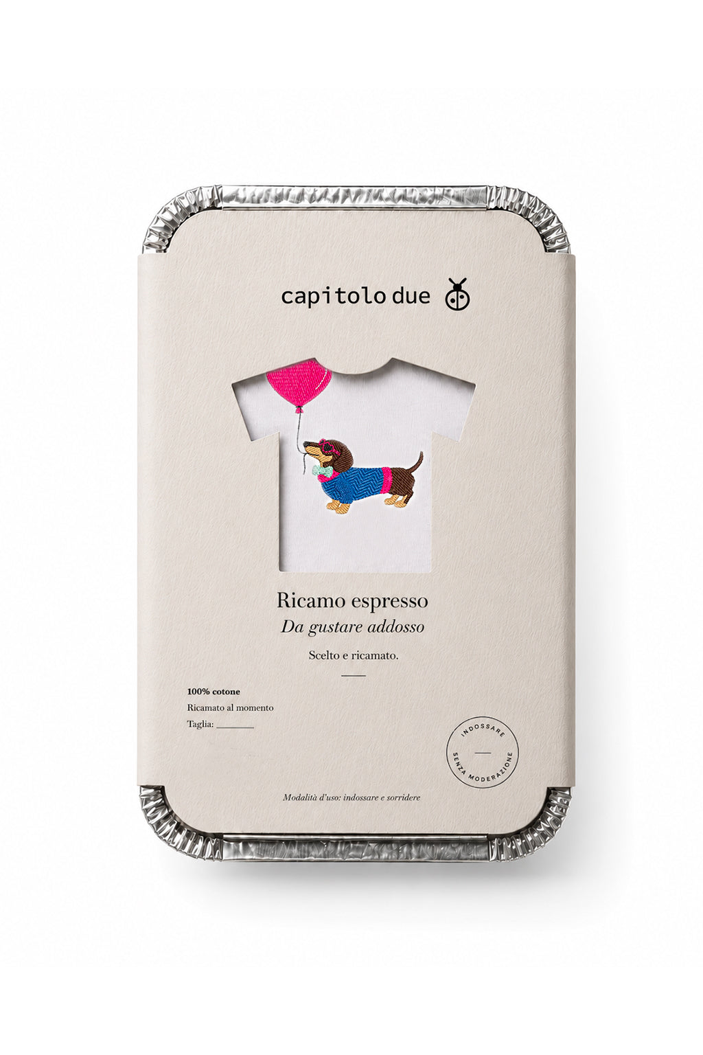 T-shirt ricamata - Cupidog