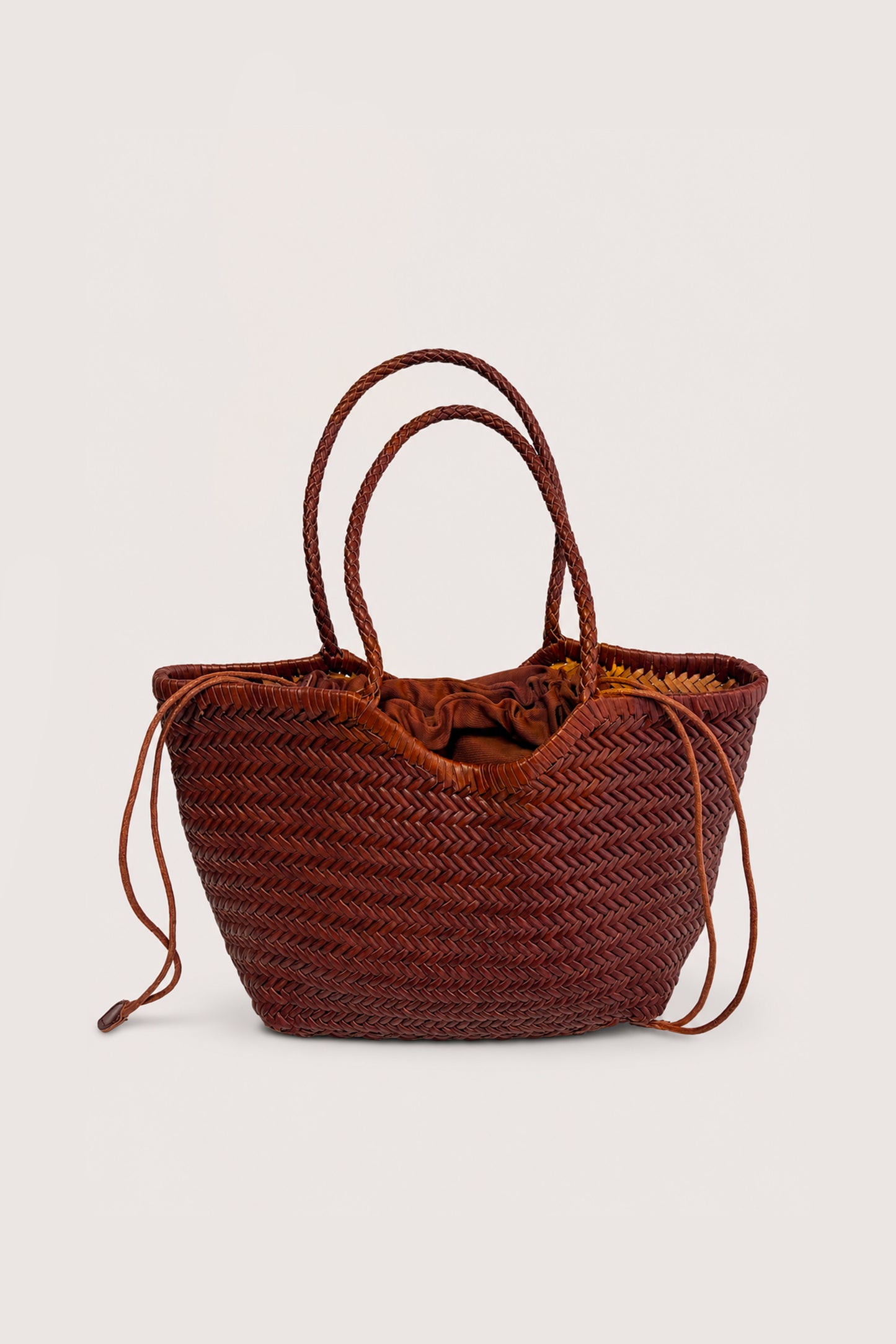 Borsa in Pelle Intrecciata Media