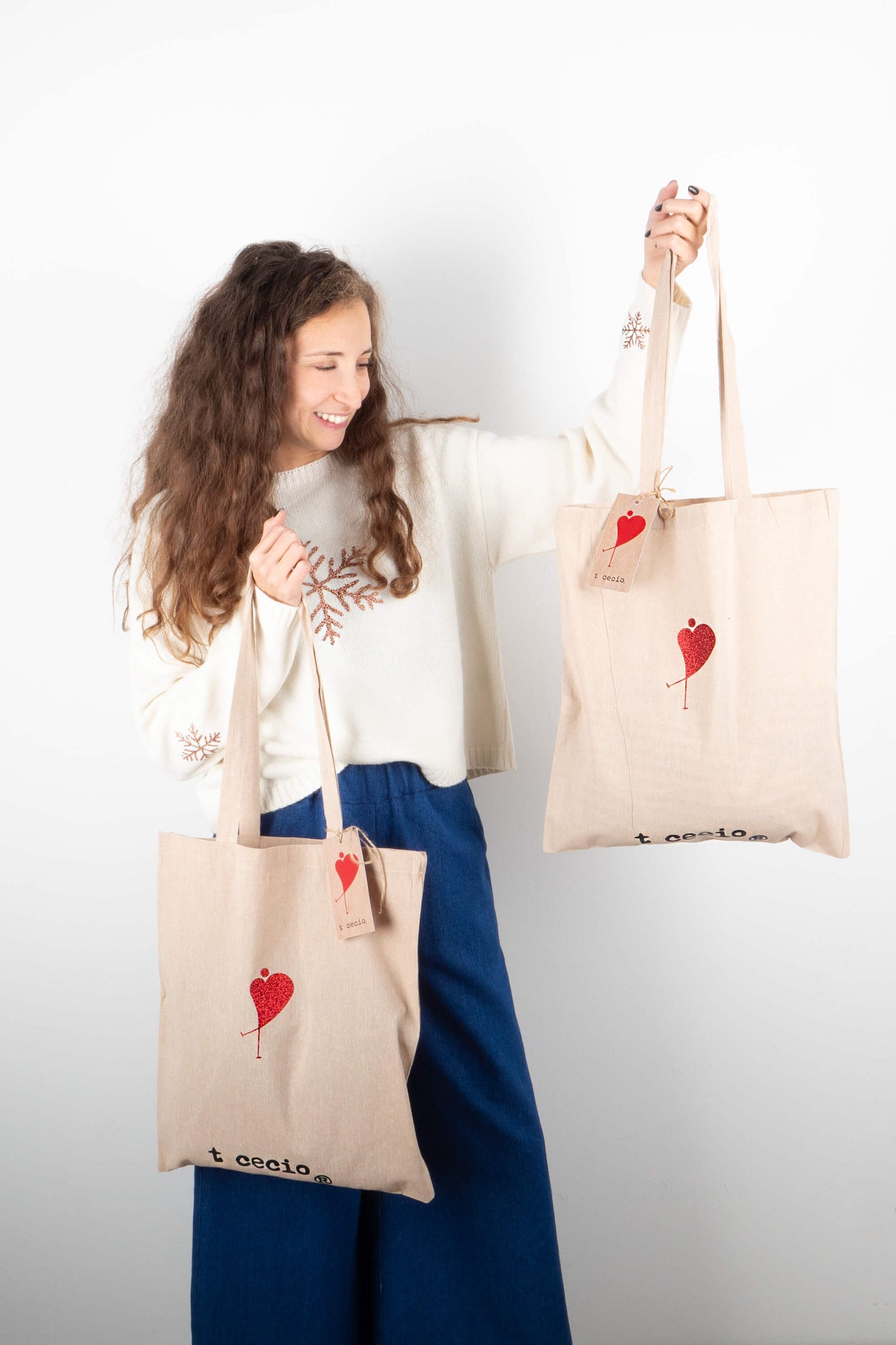 Maglione Grigio Fiocco Glitter Choco