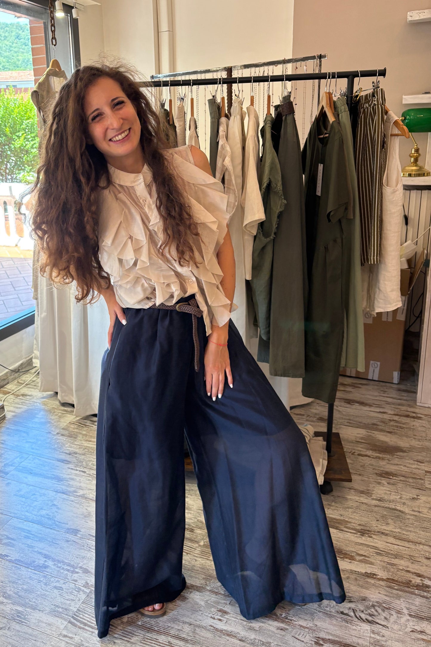Pantalone Effetto Velato