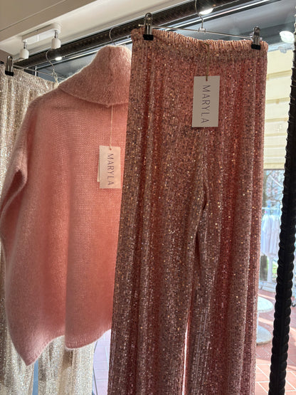 Completo Poncho & Pantaloni Paillettes