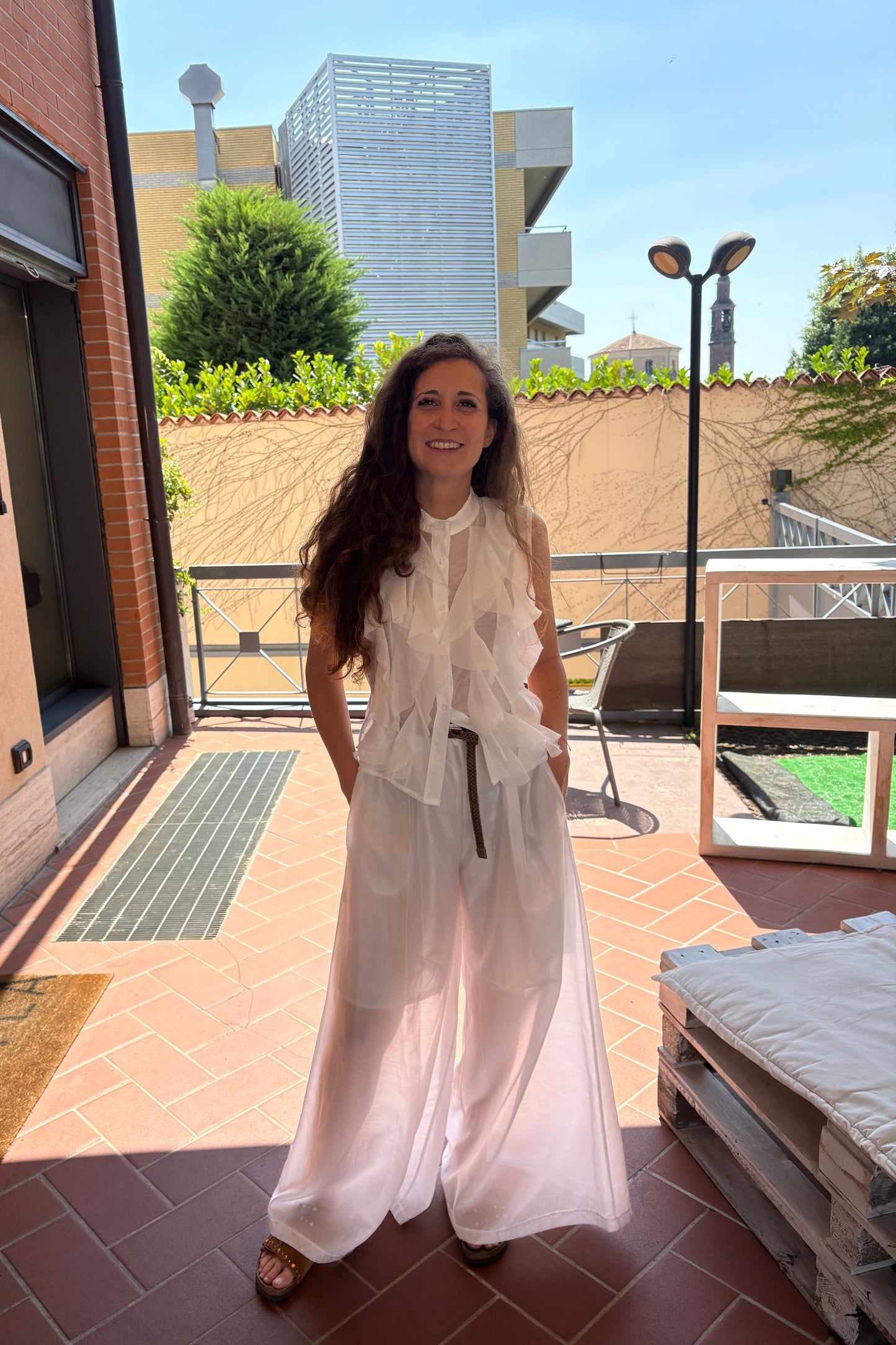 Pantalone Effetto Velato
