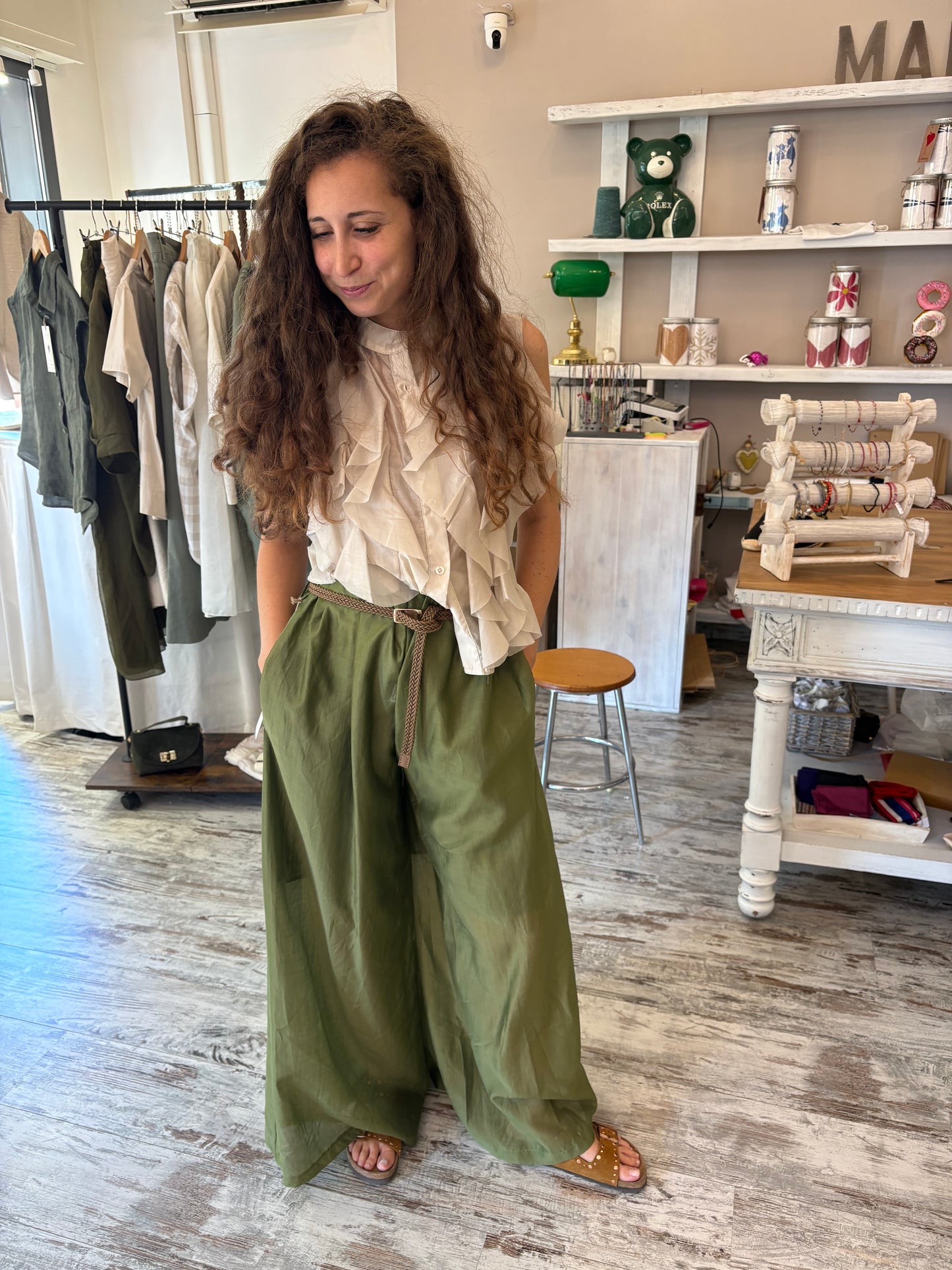 Pantalone Effetto Velato