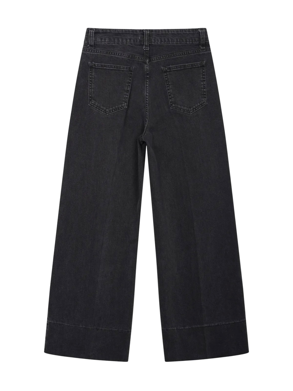 Pantalone Bordo Jeans Nero