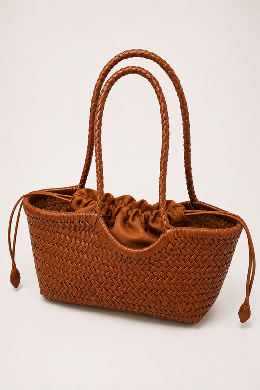 Borsa in Pelle Intrecciata