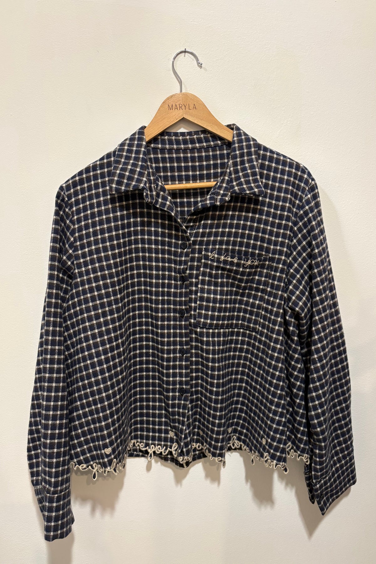 Camicia Ricami Love You