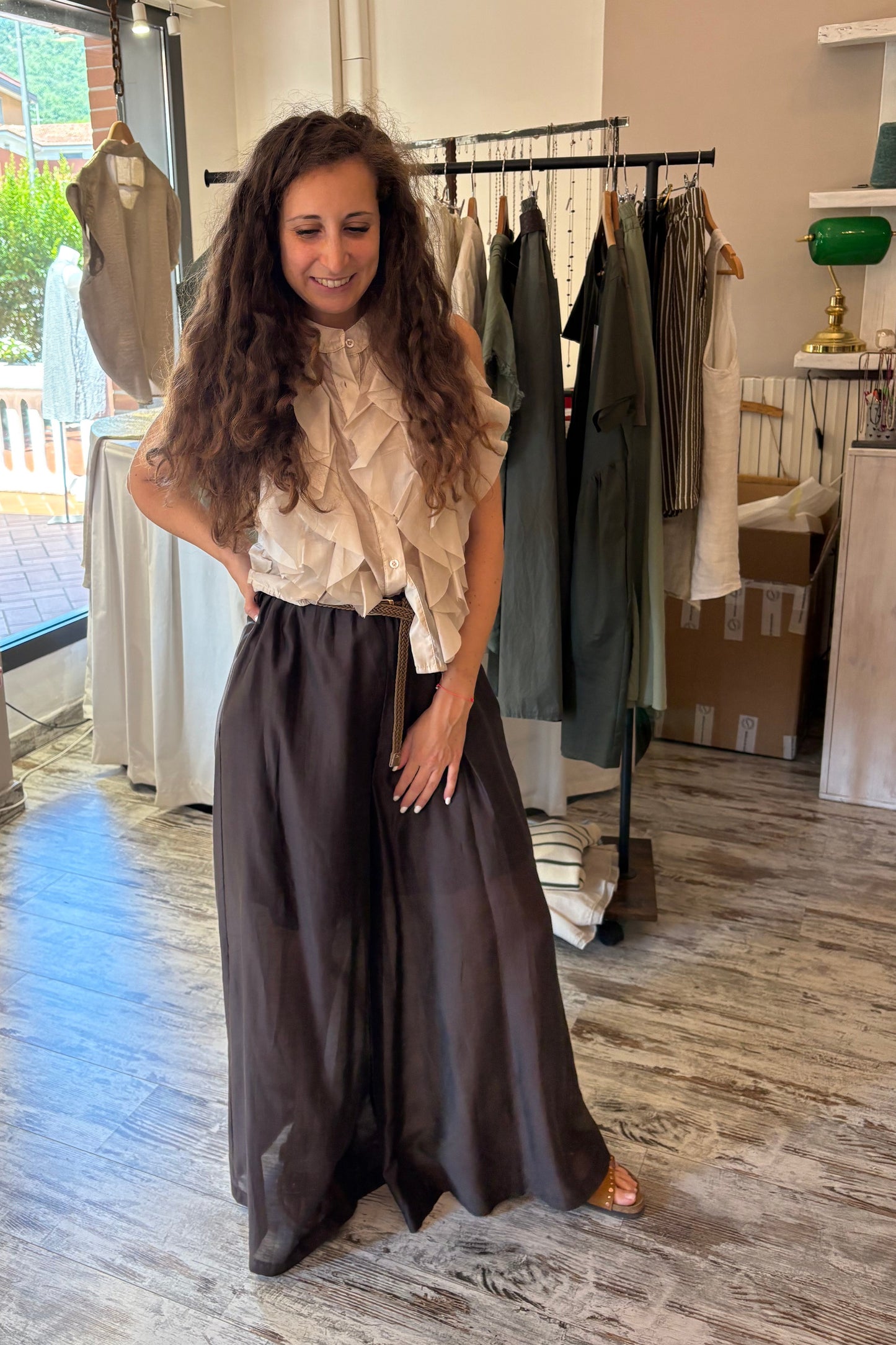 Pantalone Effetto Velato