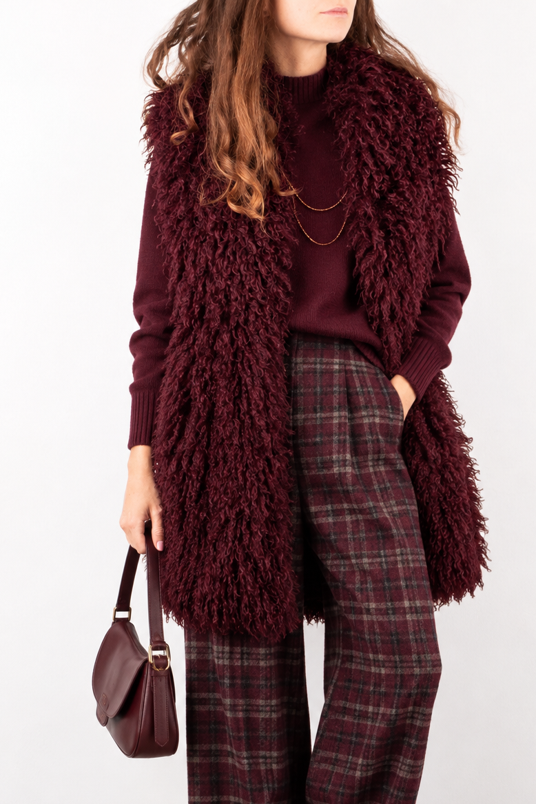 Gilet Furry in Ecopelliccia