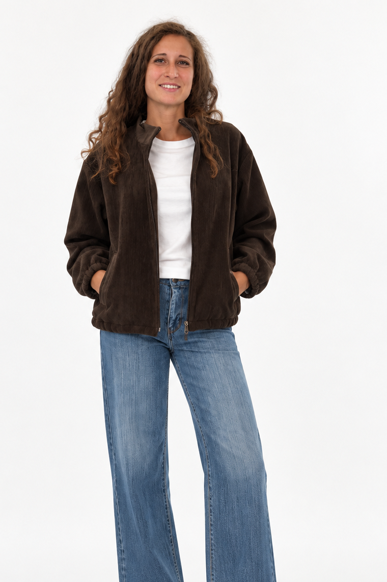 Giacca Bomber Vellutata