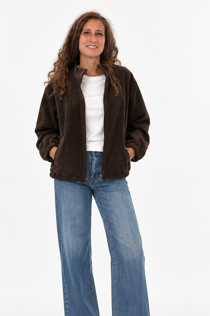 Giacca Bomber Vellutata