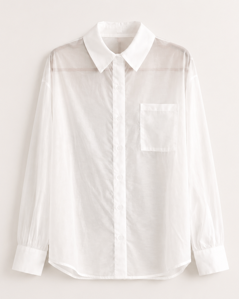 Camicia Trasparente con Tasca