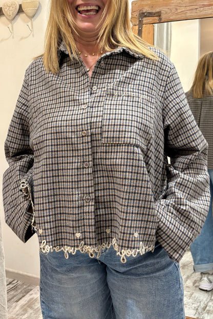 Camicia Ricami Love You