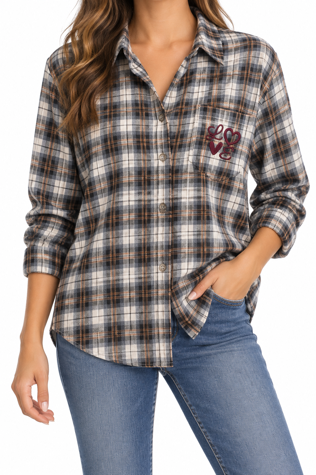 Camicia Scozzese Love