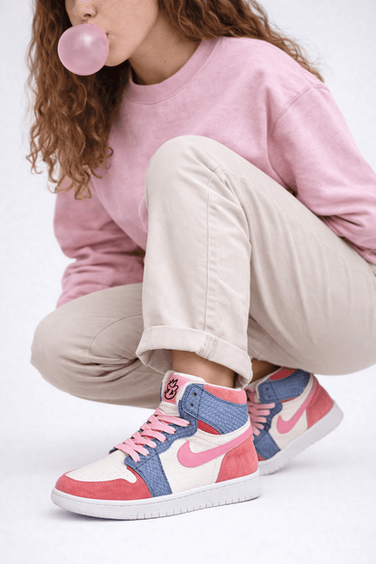 High Custom Pink & Blue – Handmade Edition