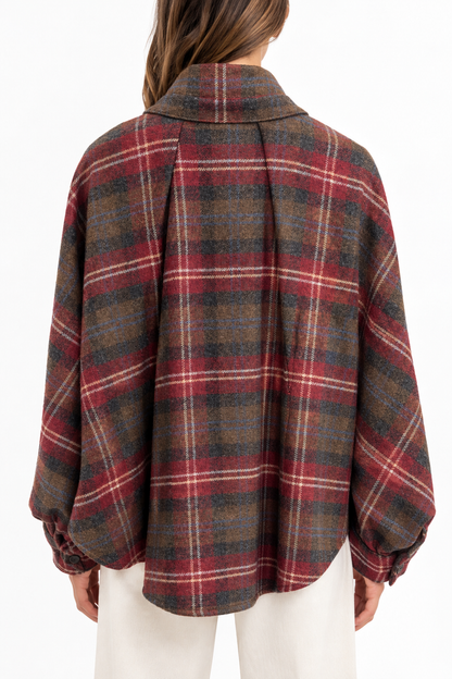 Giacca Scozzese Bordeaux