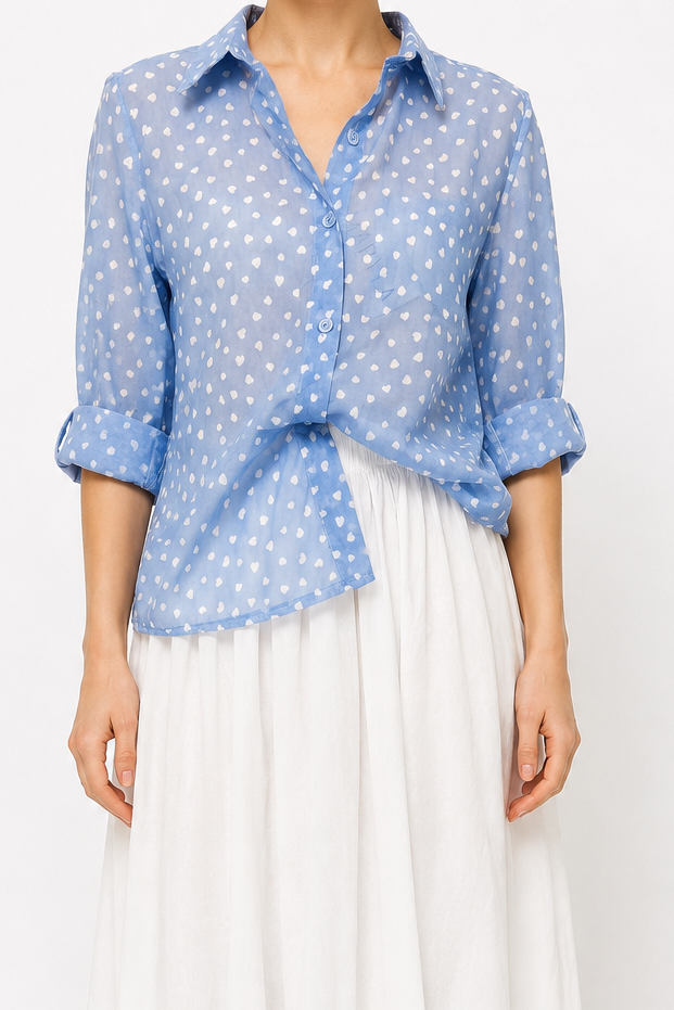 Camicia Mini Cuoricini