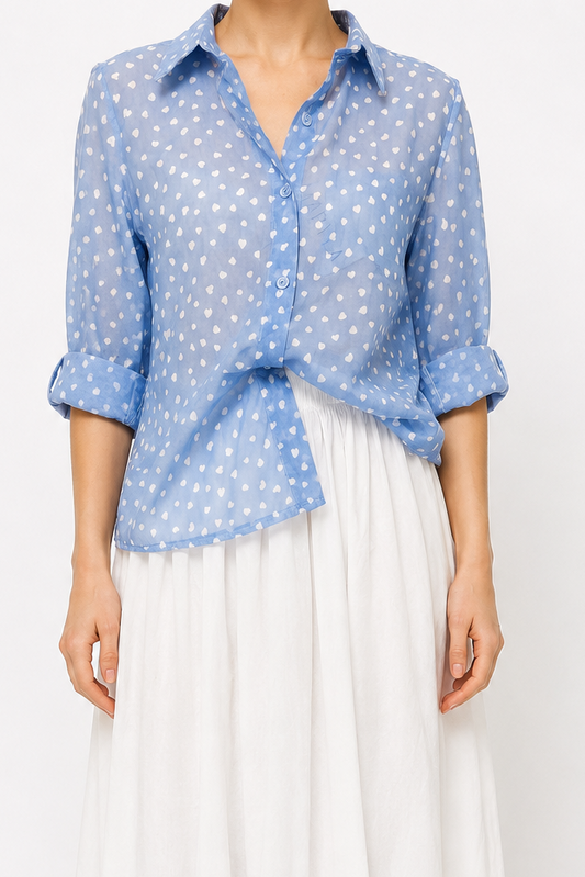 Camicia Mini Cuoricini