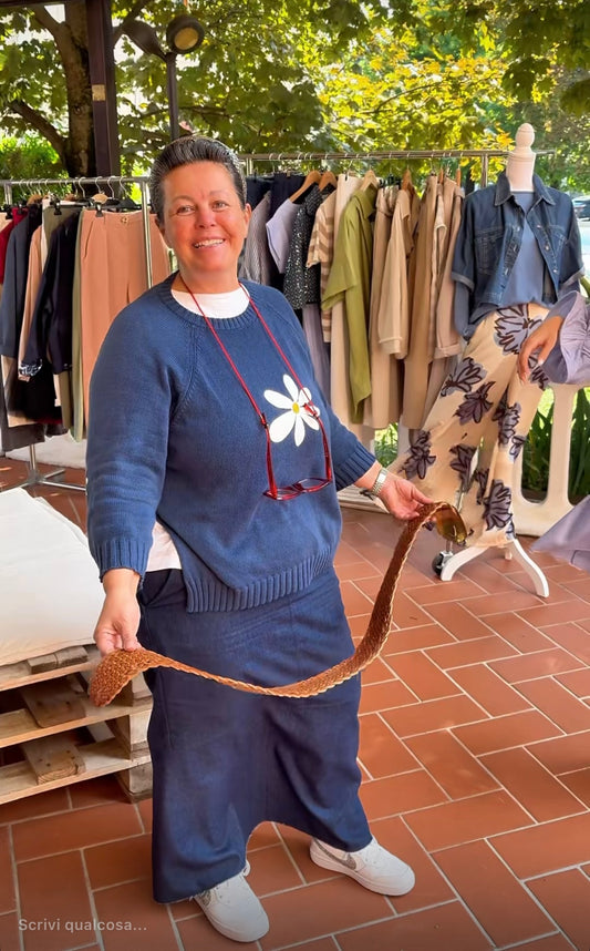 Maglione Blu Margherita 🌼