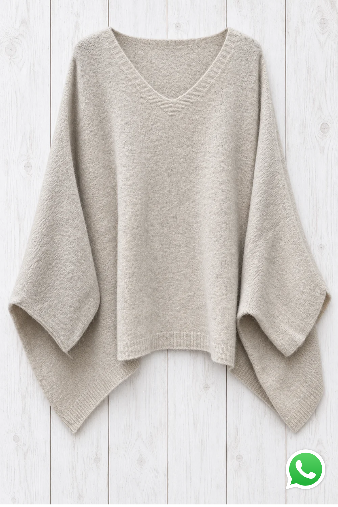 Poncho Over Scollo a V
