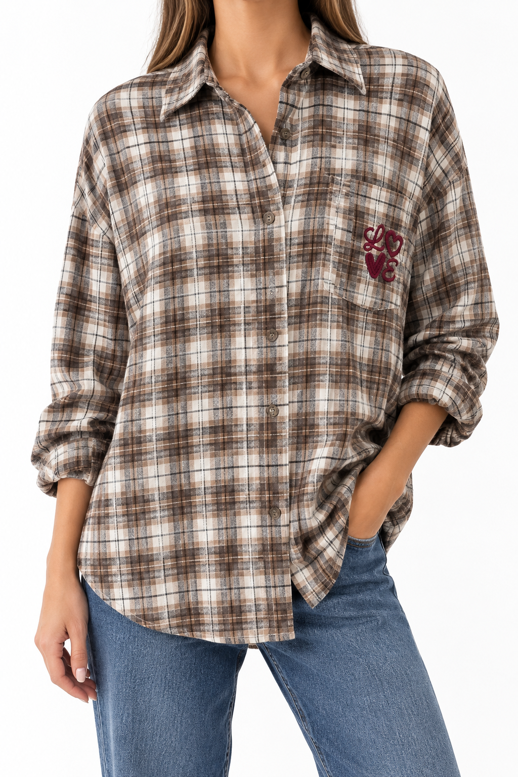 Camicia Scozzese Love