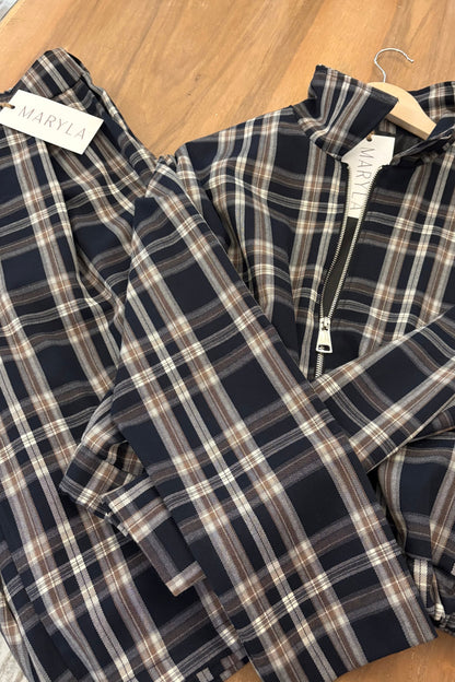 Completo in Tartan Blu