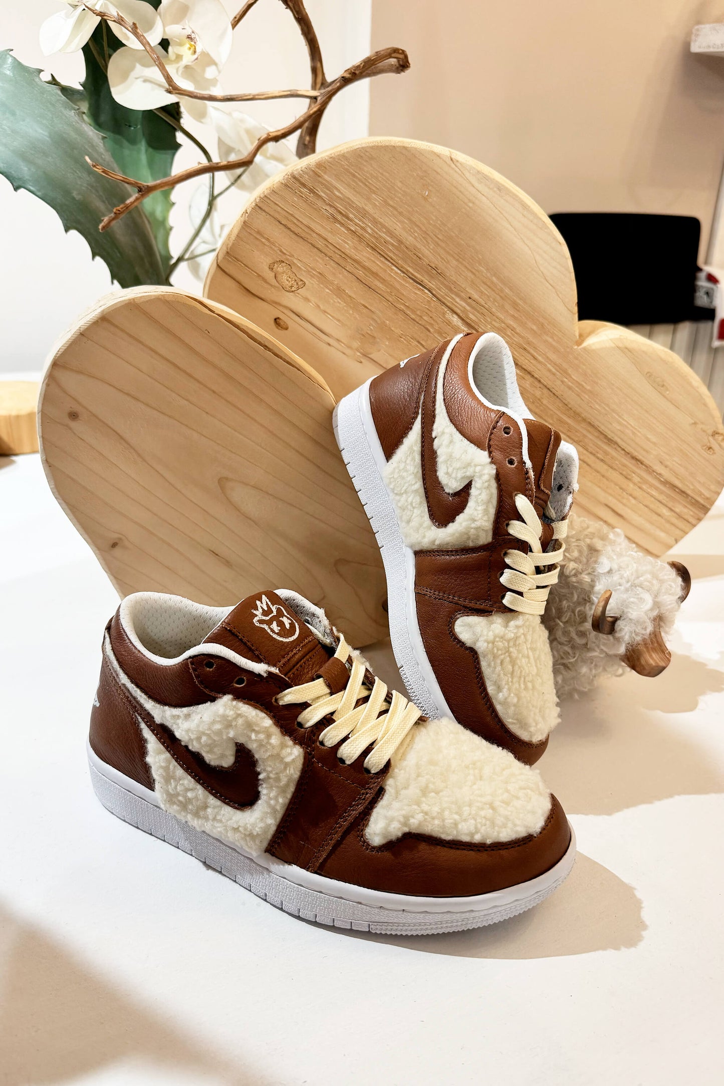 Nike Custom Teddy Low Biscotto