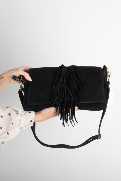 Borsa Frangette Nera