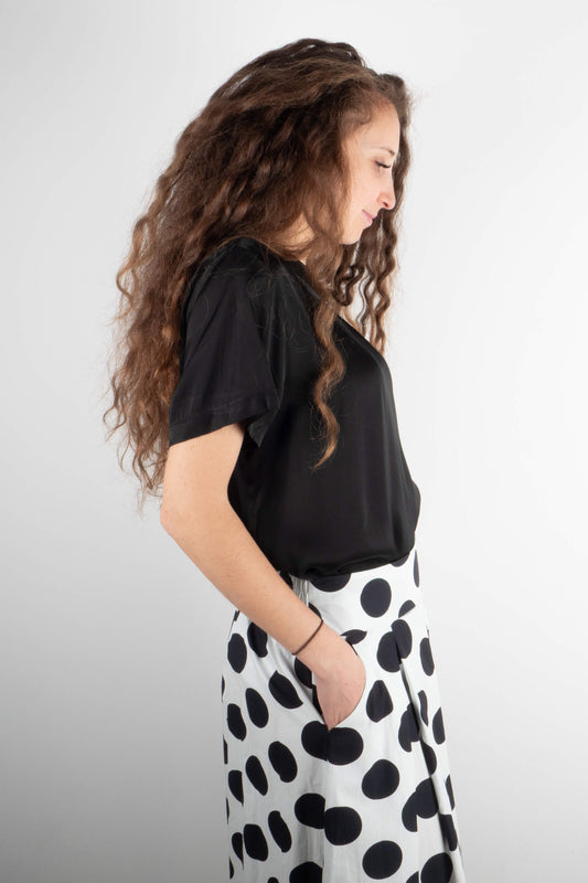 Maglietta Raso Nera
