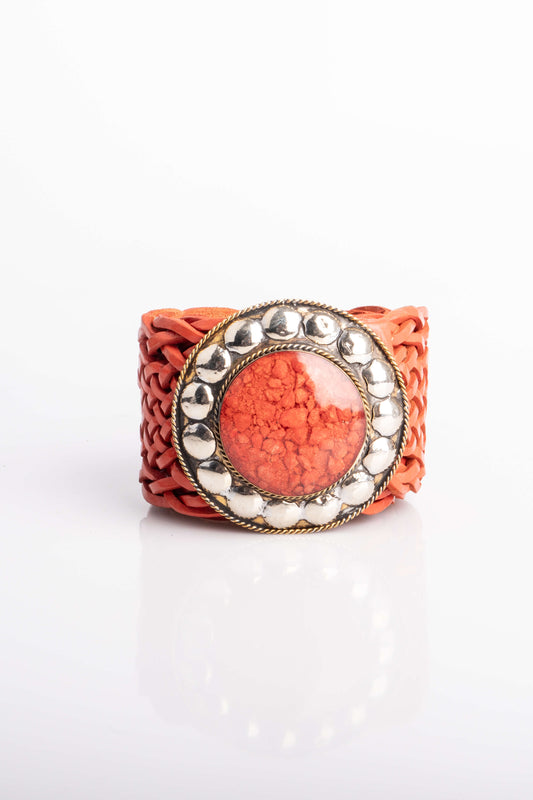Cintura intrecciata Arancio