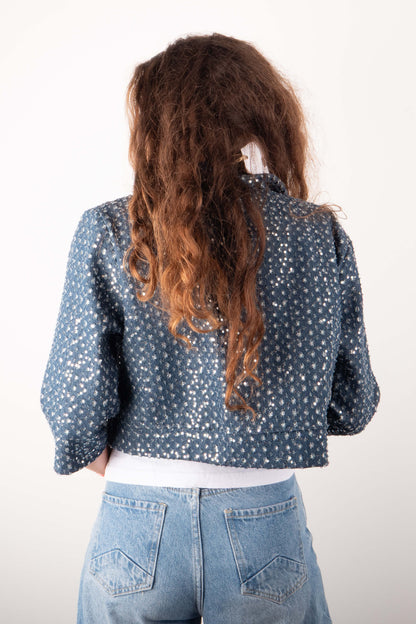 Giacca Jeans Paillettes
