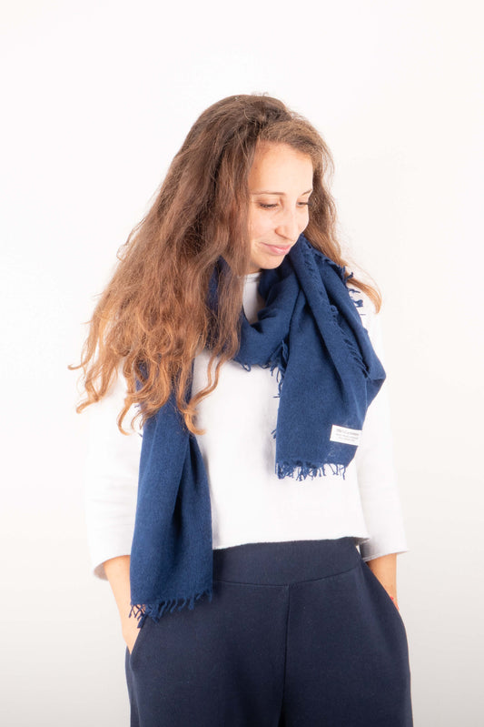 Sciarpa in Cashmere Nuvoletta Blu