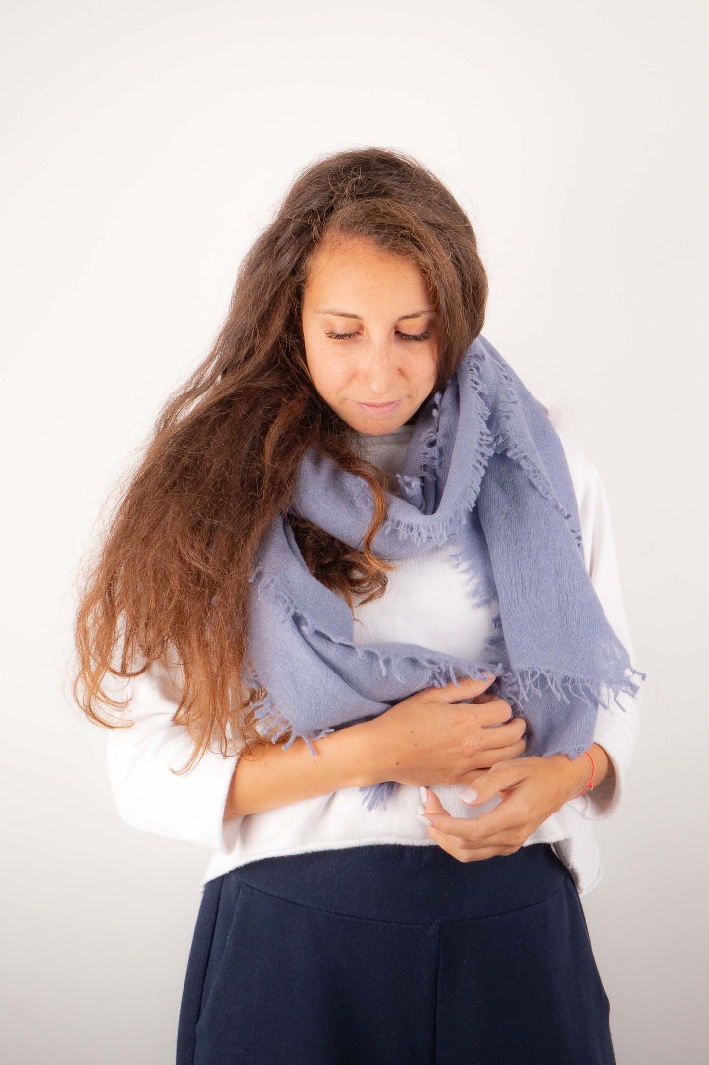 Sciarpa in Cashmere Nuvoletta Carta da Zucchero