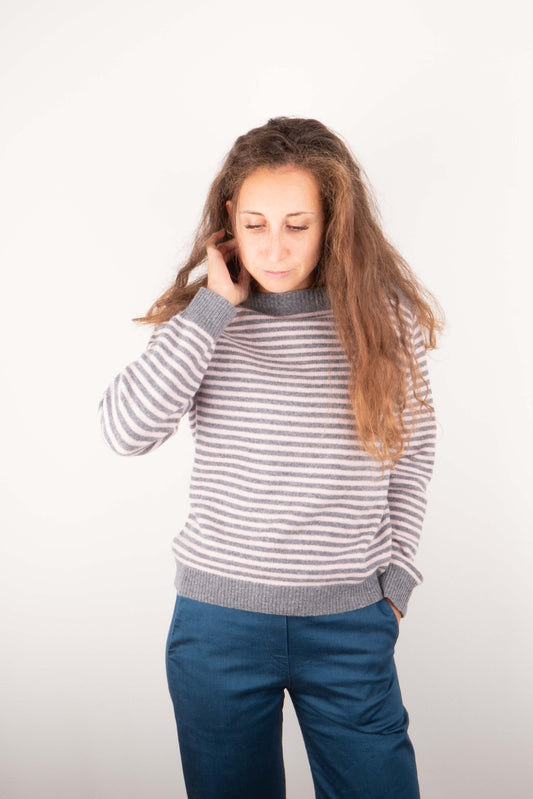 Maglione 100% Lana Righe