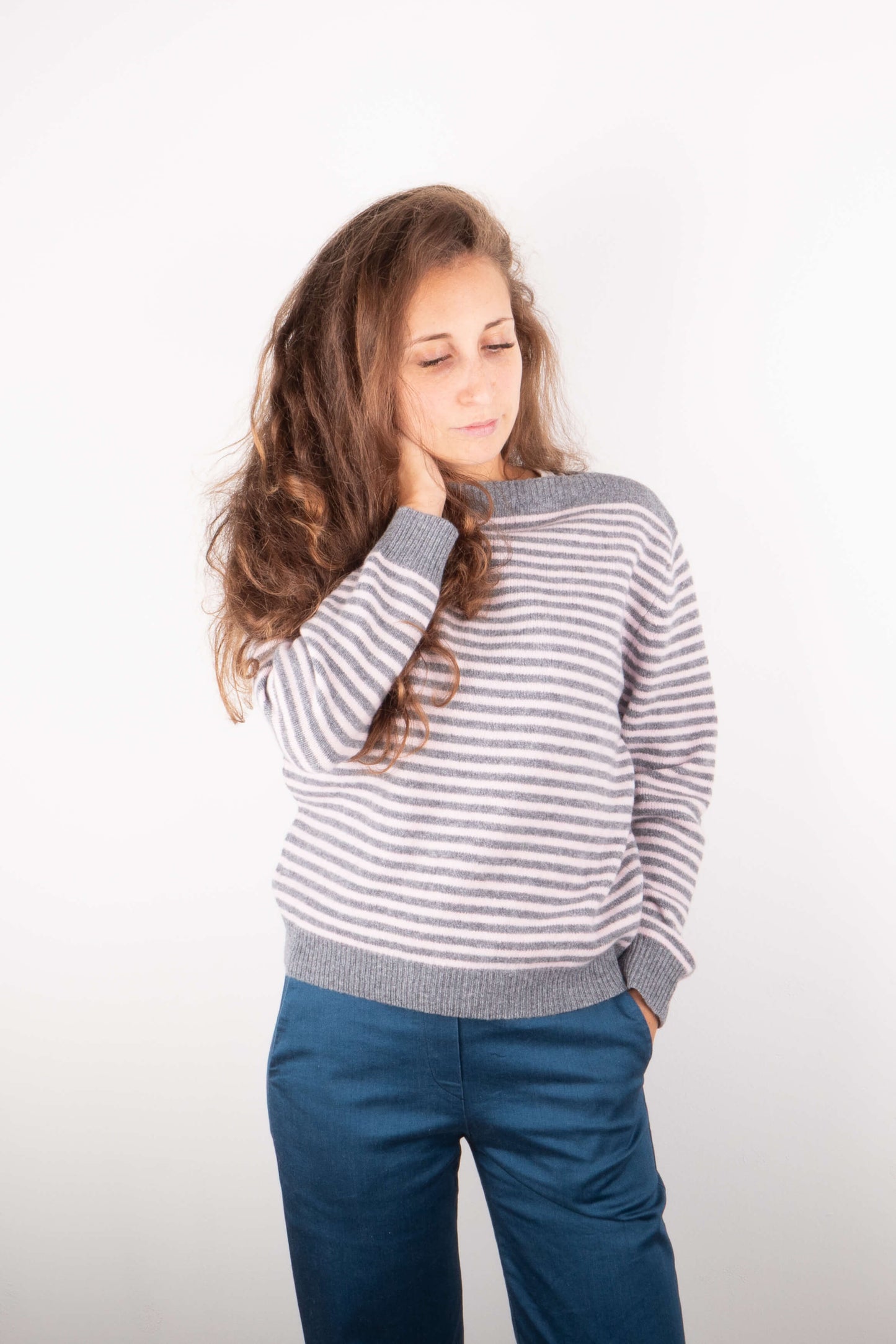 Maglione 100% Lana Righe