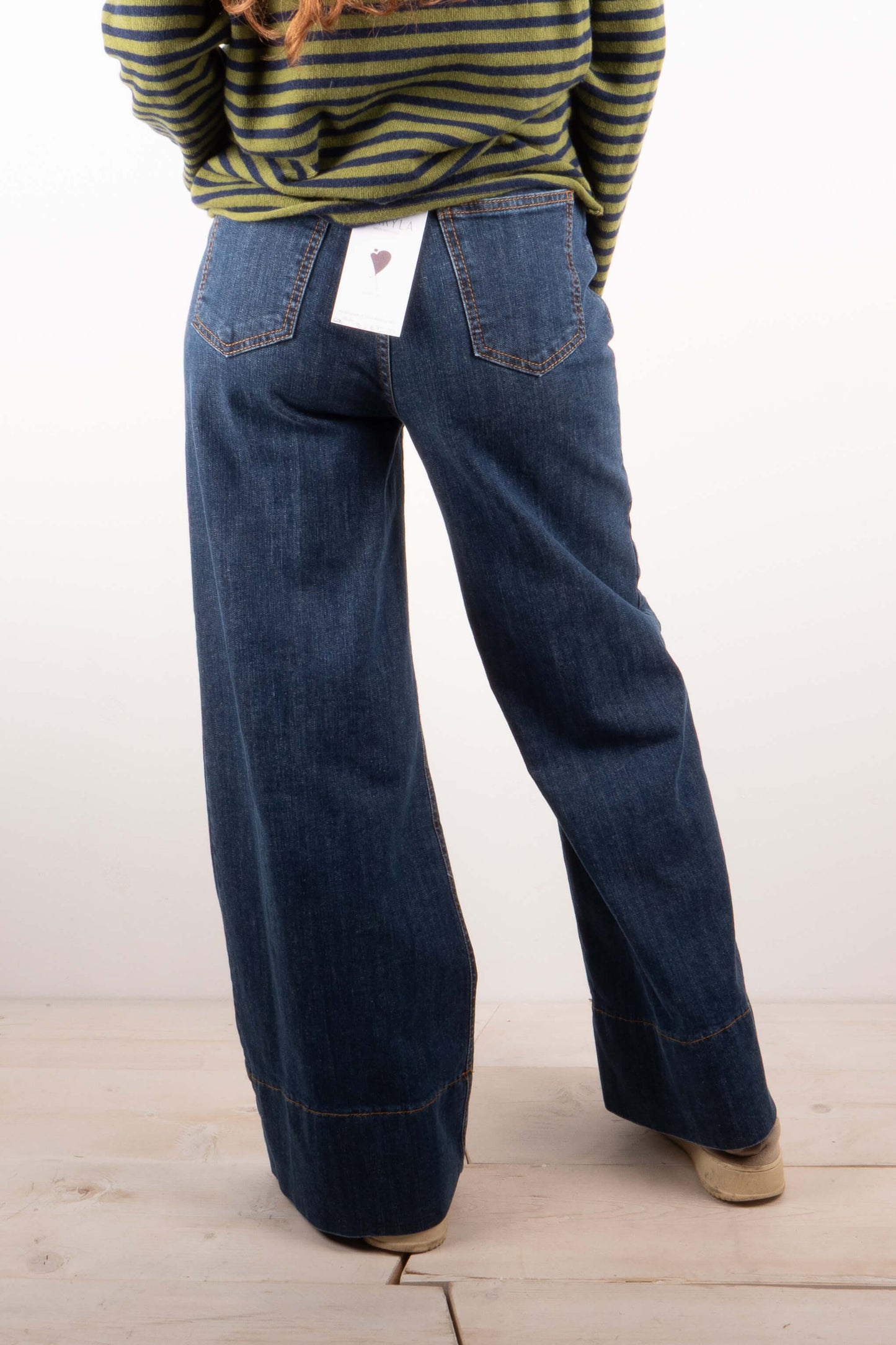 Pantalone Bordo Jeans Scuro