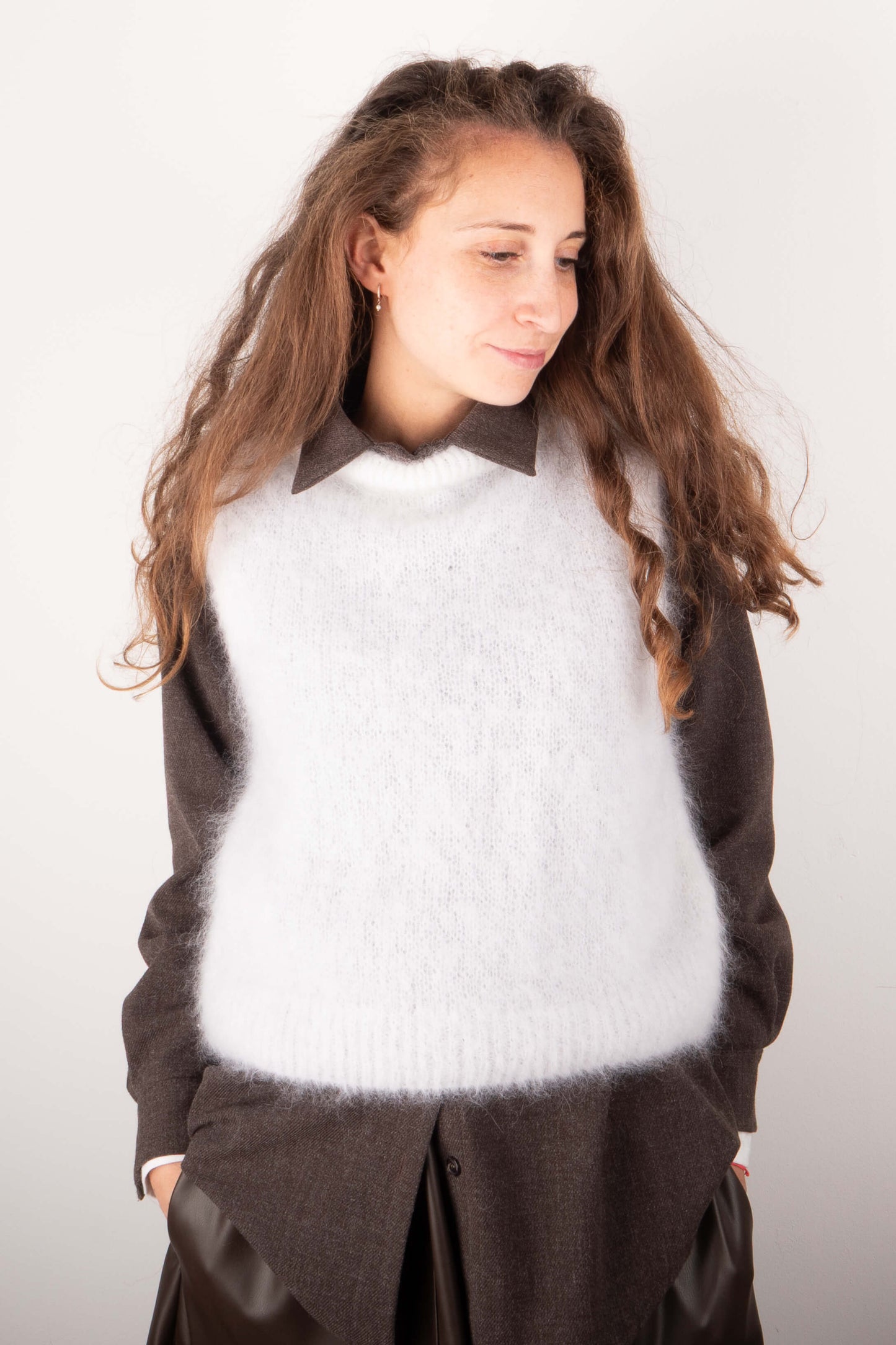 Gilet in Kid Mohair