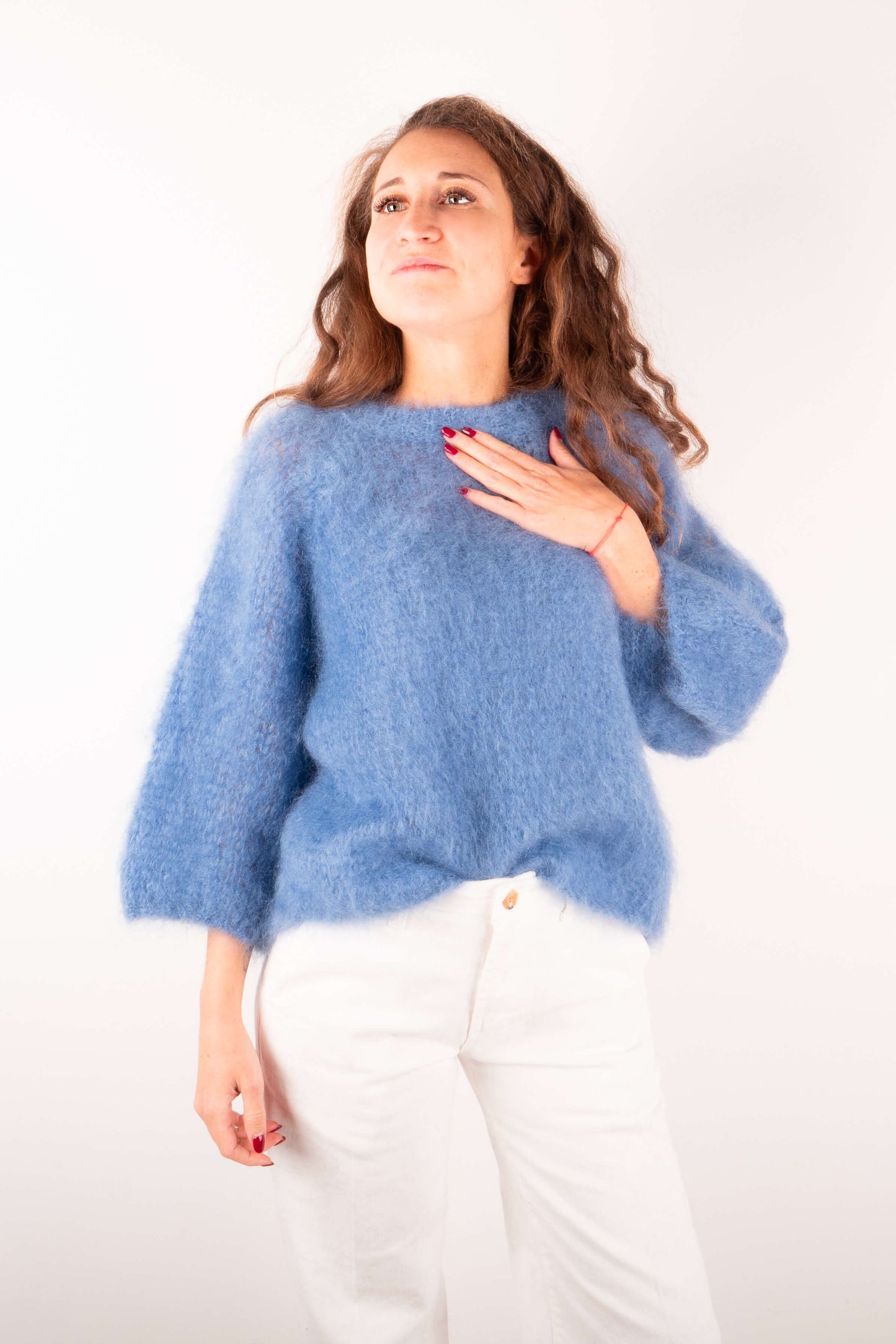 Maglione Kid Mohair Carta da Zucchero