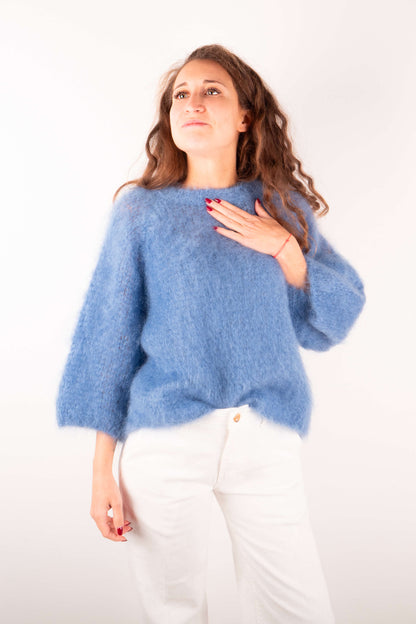 Maglione Kid Mohair Carta da Zucchero