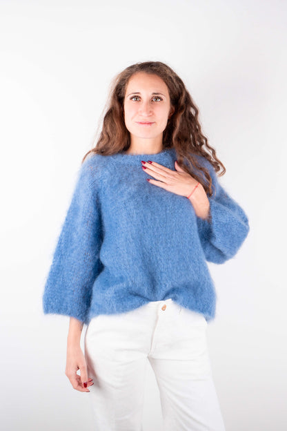 Maglione Kid Mohair Carta da Zucchero