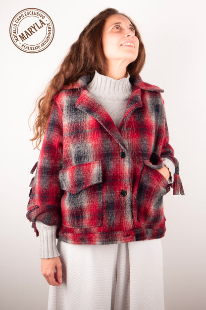 Giacca Country Lana con Frange