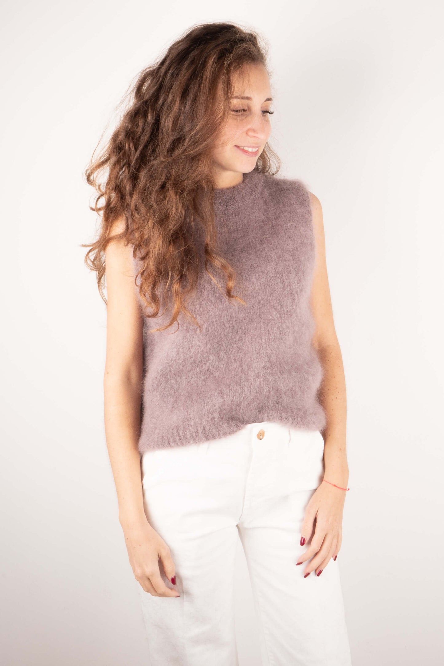 Gilet in Kid Mohair