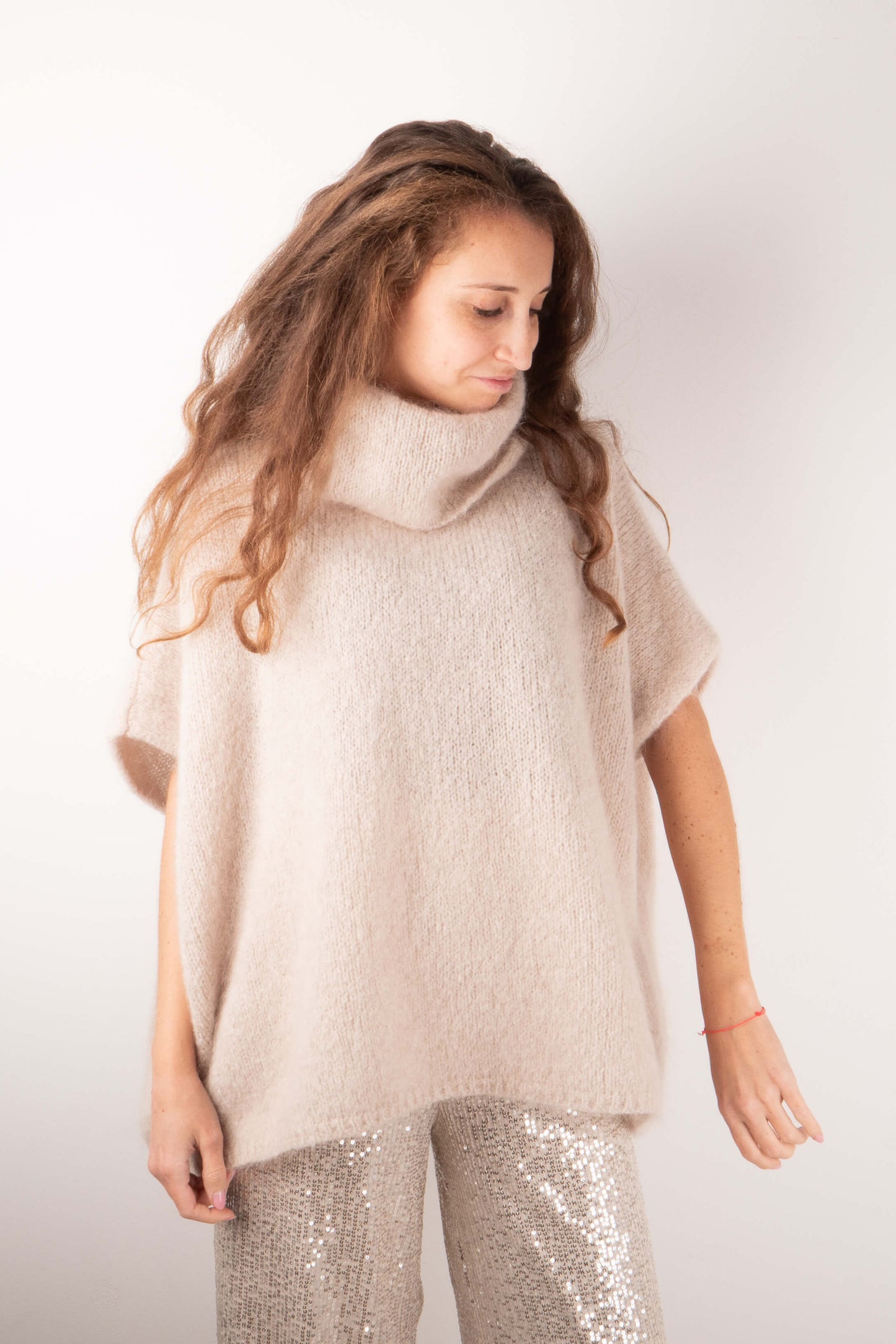 Poncho in Mohair