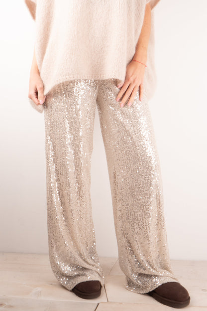 Completo Poncho & Pantaloni Paillettes