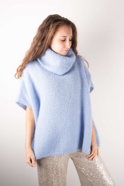 Poncho in Mohair