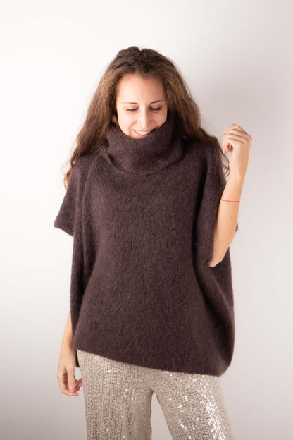 Poncho in Mohair